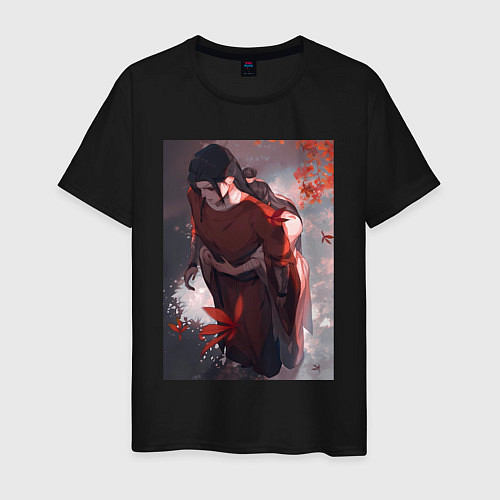 Мужская футболка Чэн Хуа обнимает князя демонов / Черный – фото 1