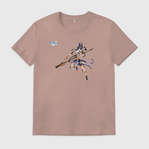 Мужская футболка Сайно из Геншин Импакт / Пыльно-розовый – фото 1