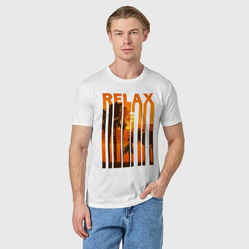 Мужская футболка Relax summer / Белый – фото 3