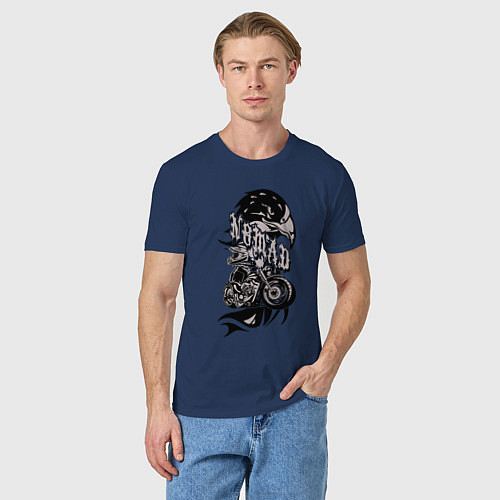 Мужская футболка Кочевник / Тёмно-синий – фото 3