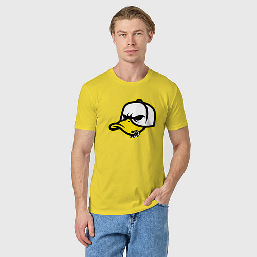 Мужская футболка Кепка утка / Желтый – фото 3