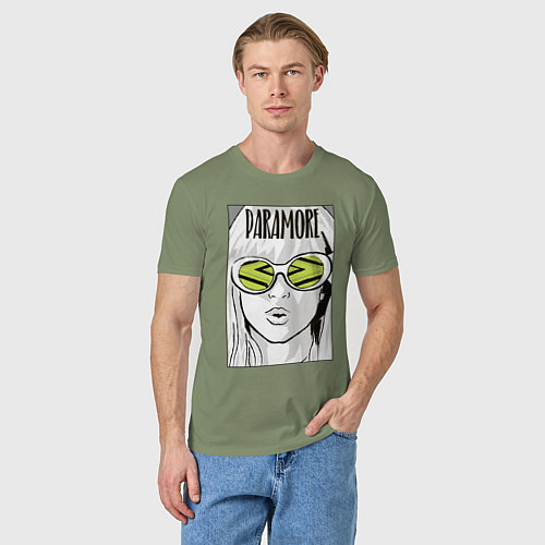 Мужская футболка Paramore - Hayley Williams / Авокадо – фото 3