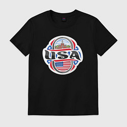 Футболка хлопковая мужская Style USA, цвет: черный