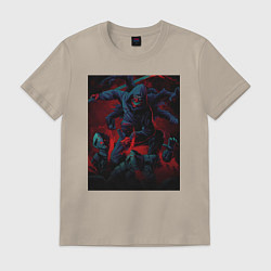 Футболка хлопковая мужская Ниндзя Камуи Джо Логан, цвет: миндальный