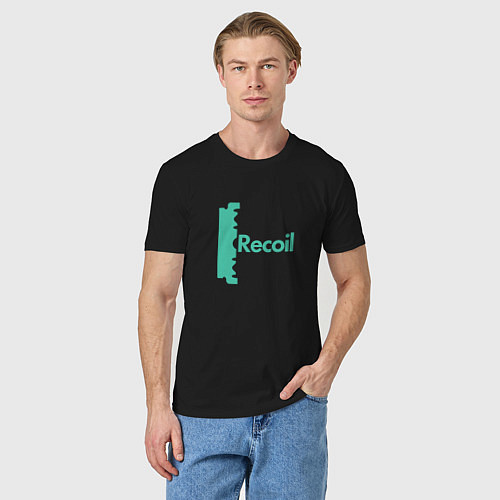 Мужская футболка Recoil - Alan from depeche mode project / Черный – фото 3