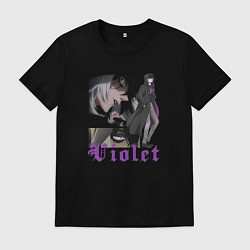 Футболка хлопковая мужская Темный дворецкий Грегори Вайолет, цвет: черный