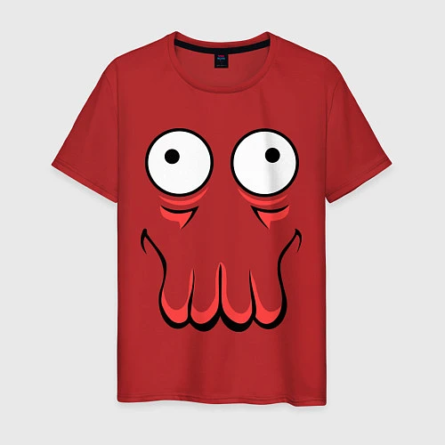 Мужская футболка John Zoidberg Face / Красный – фото 1