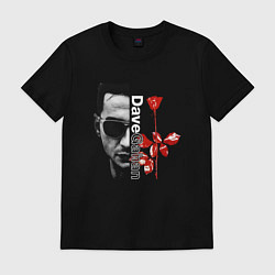 Футболка хлопковая мужская Depeche Mode - Dave rose, цвет: черный