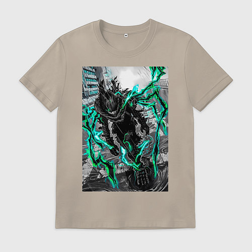 Мужская футболка Моя геройская академия Идзуку Мидория причуда / Миндальный – фото 1