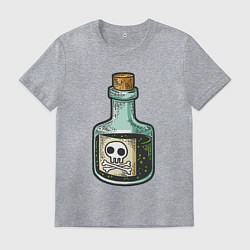 Футболка хлопковая мужская Poison, цвет: меланж