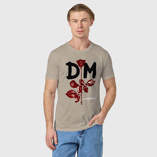 Мужская футболка Depeche mode - violator / Миндальный – фото 3