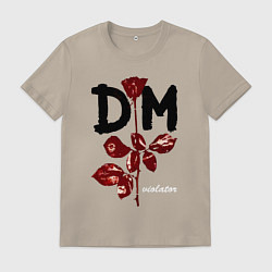 Футболка хлопковая мужская Depeche mode - violator, цвет: миндальный