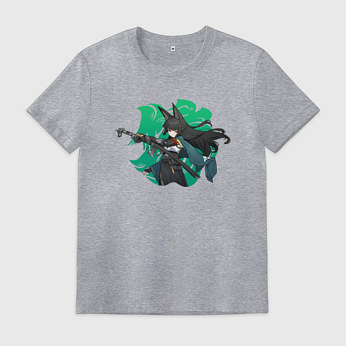 Мужская футболка Zenless Zone Zero Hoshimi Miyabi / Меланж – фото 1