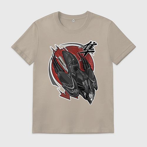 Мужская футболка Suzuki hayabusa / Миндальный – фото 1