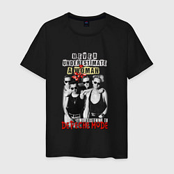 Футболка хлопковая мужская Depeche Mode - A woman violator, цвет: черный
