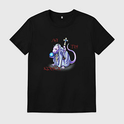 Футболка хлопковая мужская Ля ты крыса, цвет: черный