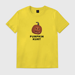 Футболка хлопковая мужская Pumpkin Kurt - the office, цвет: желтый