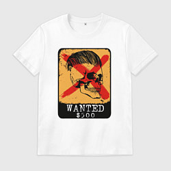 Футболка хлопковая мужская Wanted 500, цвет: белый