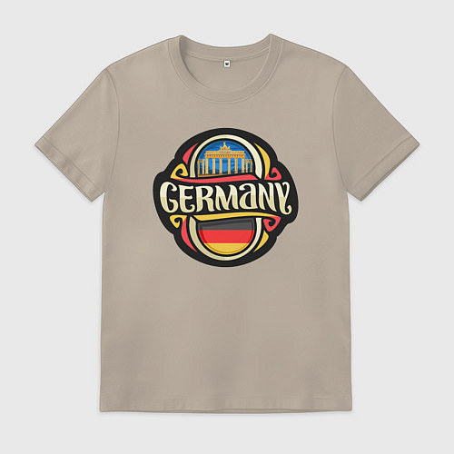 Мужская футболка Germany - Германия / Миндальный – фото 1