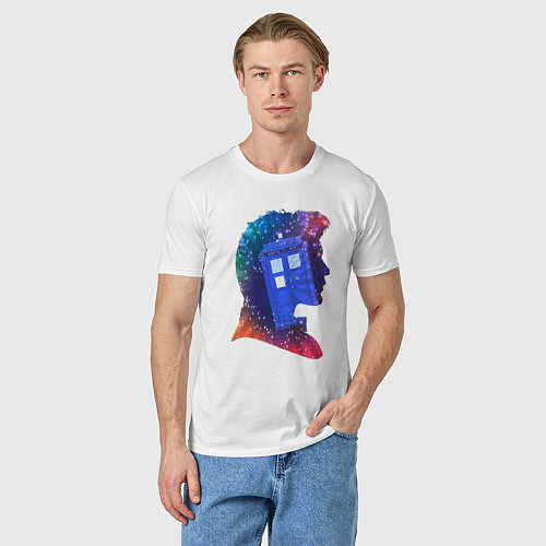 Мужская футболка Tardis and doctor / Белый – фото 3