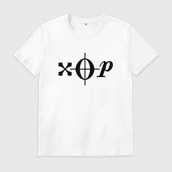 Футболка хлопковая мужская Хор чёрный, цвет: белый