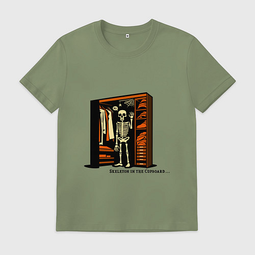 Мужская футболка Скелет в шкафу / Авокадо – фото 1