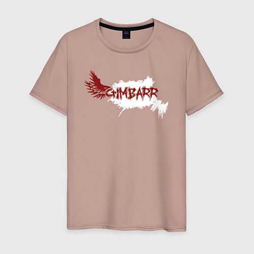 Мужская футболка Gimbarr wings / Пыльно-розовый – фото 1