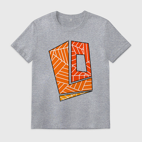 Мужская футболка Яркий Цветной орнамент / Меланж – фото 1