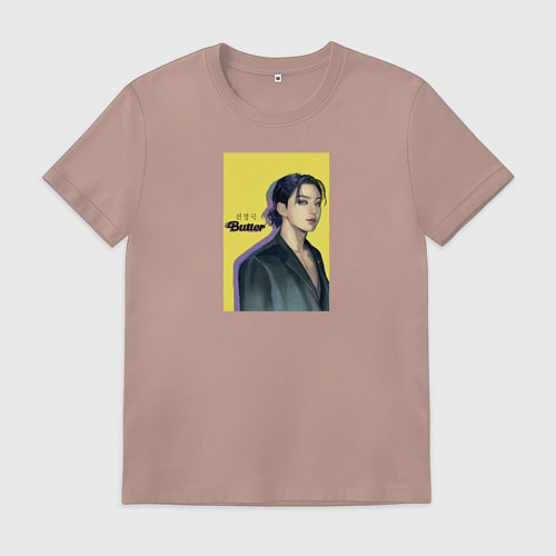 Мужская футболка JK Butter / Пыльно-розовый – фото 1