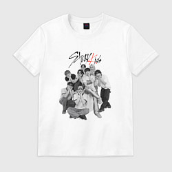 Футболка хлопковая мужская Stray Kids 6th Anniversary, цвет: белый