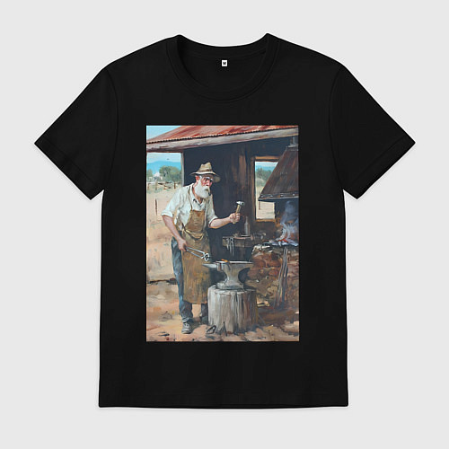 Мужская футболка Металлург / Черный – фото 1