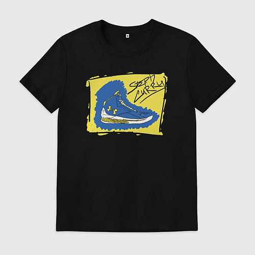 Мужская футболка Steph Curry shoes / Черный – фото 1