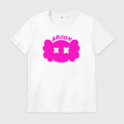 Футболка хлопковая мужская Arson BTS, цвет: белый