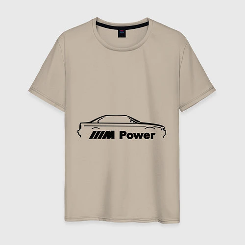 Мужская футболка BMW M Power / Миндальный – фото 1