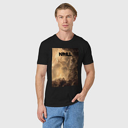 Футболка хлопковая мужская Kirill небосвод, цвет: черный — фото 2