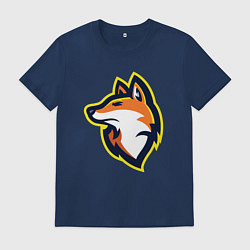 Футболка хлопковая мужская Fox team, цвет: тёмно-синий