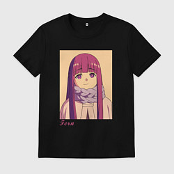 Футболка хлопковая мужская Милая Ферн, цвет: черный