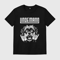 Футболка хлопковая мужская Lindemann rock dog, цвет: черный