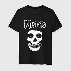 Футболка хлопковая мужская Misfits band group, цвет: черный