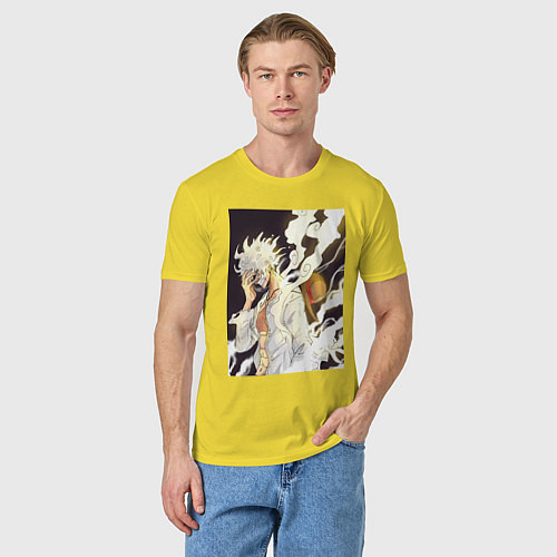 Мужская футболка Ван-Пис Луффи джойбой / Желтый – фото 3