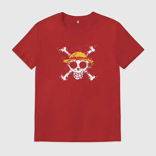 Мужская футболка One piece ванпис / Красный – фото 1