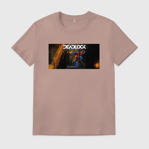 Мужская футболка Deadlock Infernus / Пыльно-розовый – фото 1