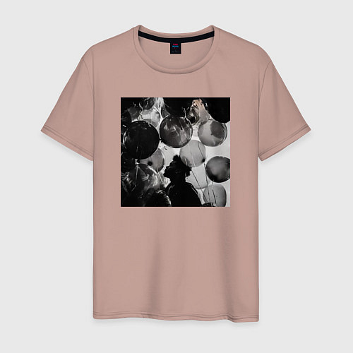 Мужская футболка House of the balloons / Пыльно-розовый – фото 1