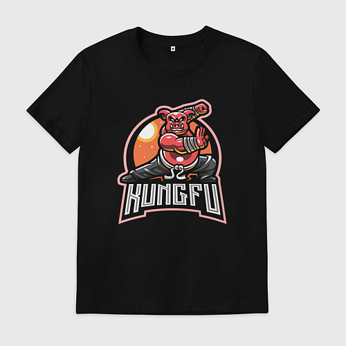 Мужская футболка Мастер кунг-фу / Черный – фото 1