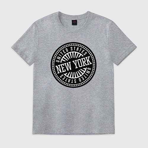 Мужская футболка United States - New York / Меланж – фото 1