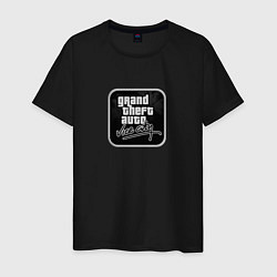 Футболка хлопковая мужская GTA logo black, цвет: черный