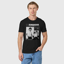 Футболка хлопковая мужская Jungkook bts seven, цвет: черный — фото 2