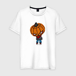 Футболка хлопковая мужская Sigma boy is Halloween, цвет: белый
