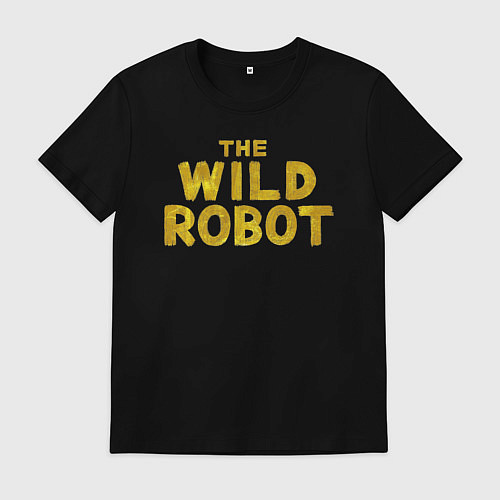 Мужская футболка The wild robot logo / Черный – фото 1