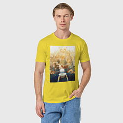 Футболка хлопковая мужская Для тебя Бессмертный Фуши Джоан, цвет: желтый — фото 2